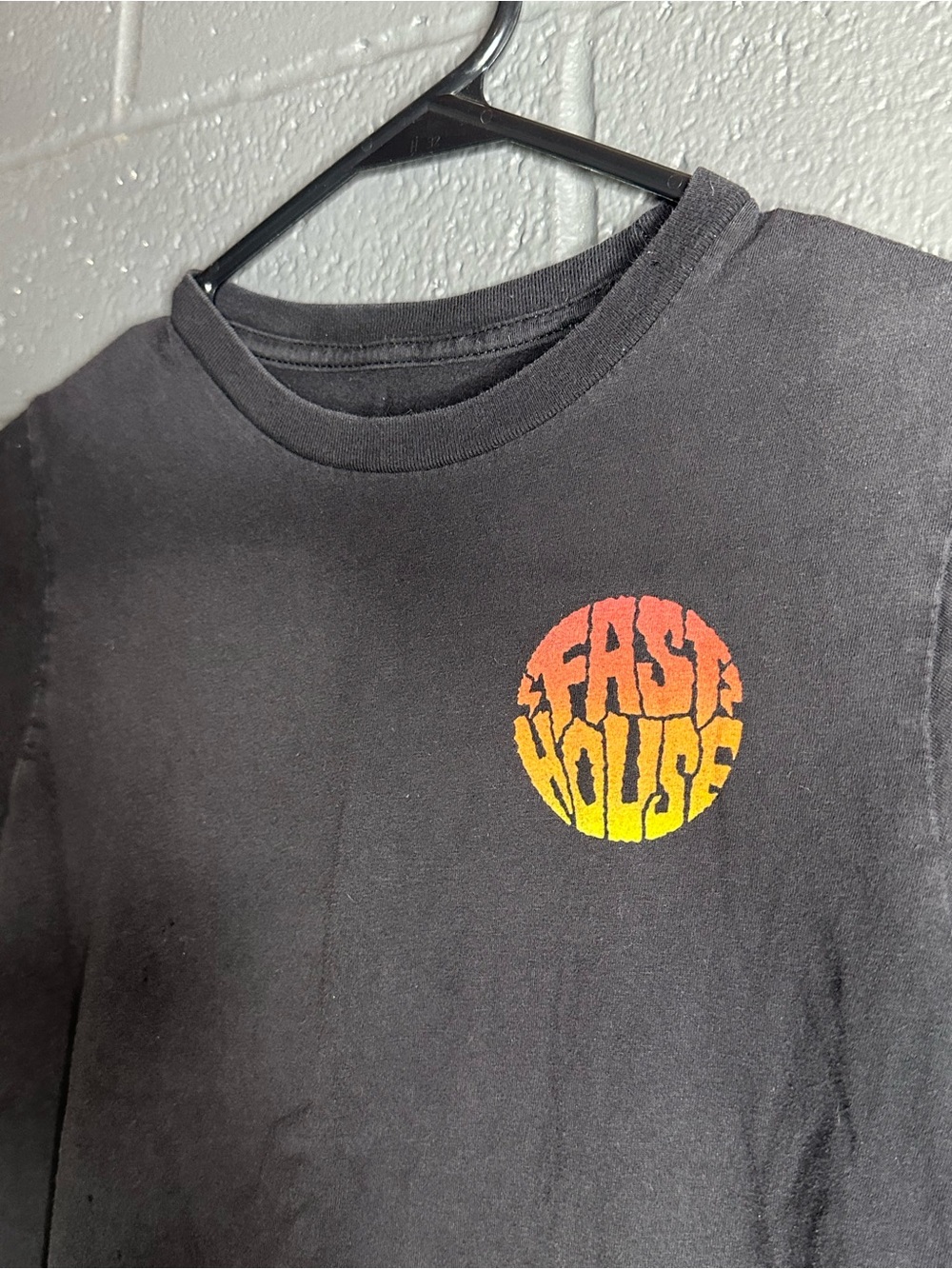 Fast House Brand - Black Kids Graphic Tee with Sunset Logo - YL - Picture 4 of 8